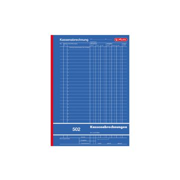 herlitz Formularbuch "Kassenabrechnung 502", DIN A4