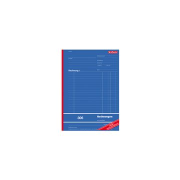 herlitz Formularbuch "Rechnung 306", DIN A4, 2 x 40 Blatt