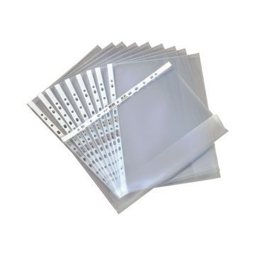 herlitz Pochette perforée avec rabat, A4, grainé