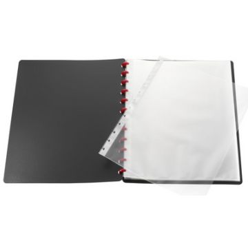 herlitz Protège-documents EasyFix, A4, 20 pochettes, noir