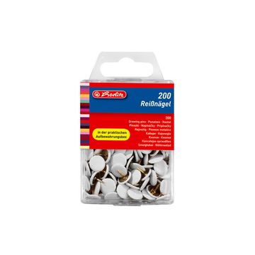 herlitz Punaises, diamètre: 9,5 mm, blanc