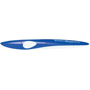herlitz Stylo roller my.pen, bleu/blanc