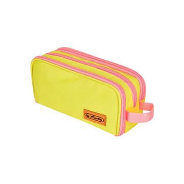 herlitz Trousse à deux compartiments université, jaune/rose