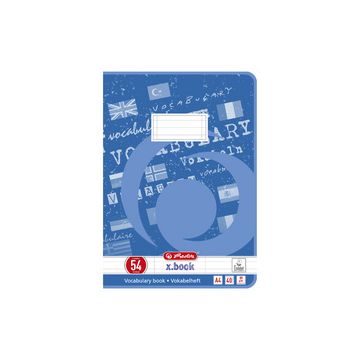 herlitz Vokabelheft x.book, DIN A4, 3-spaltig, 40 Blatt