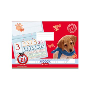 herlitz Zahlenlernheft, x.book, DIN A4 quer, Lineatur ZL