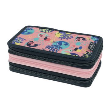 herlitz Étui scolaire TriCase "Fancy Peacock", 31 pièces