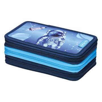herlitz Étui scolaire triple "Cosmic Explorer", 31 pièces
