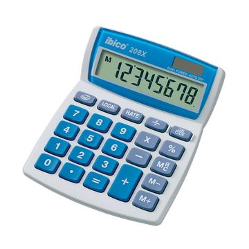 ibico Calculatrice de bureau 208X, écran LCD à 8 chiffres