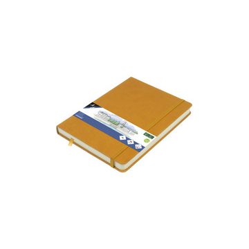 kangaro Carnet de croquis, couverture PU rigide, A6, ocre