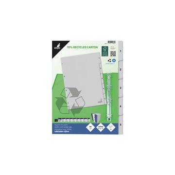 kangaro Intercalaire carton ECO, chiffres 1-5, 5 pièces