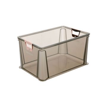 keeeper Boîte de rangement "luis", 64 L, gris translucide