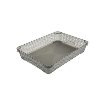 keeeper Corbeille de rangement "mirko", A4, crystal-grey