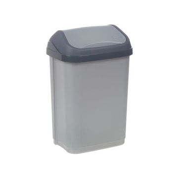 keeeper Poubelle "swantje", 10 litres, argent / graphite