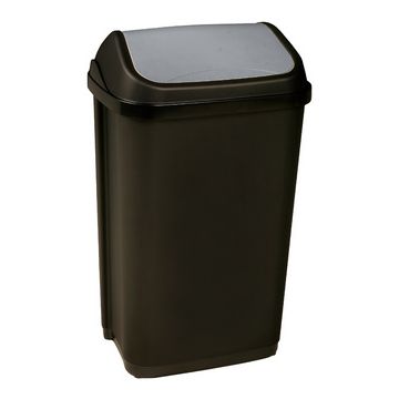 keeeper Poubelle "swantje", 50 litres, anthracite / argent