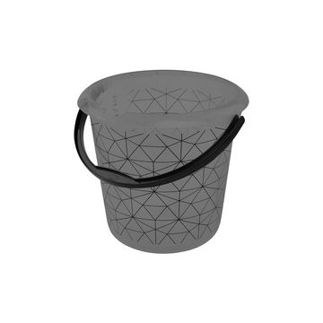 keeeper Seau déco ilvie "polygon", rond, 10 litres