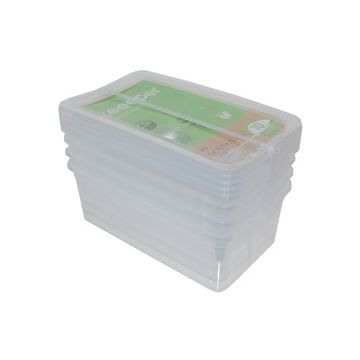 keeeper Set de rangement "bea", 3x 18 litres, PP, couvercle