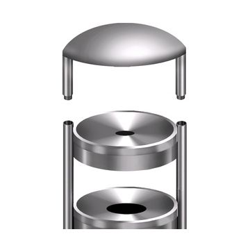 kerkmann Couvercle protège-pluie pour cendrier poubelle