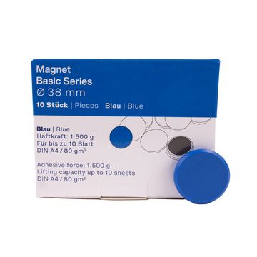 magnetoplan Aimant rond "Basic", 24 mm, rouge