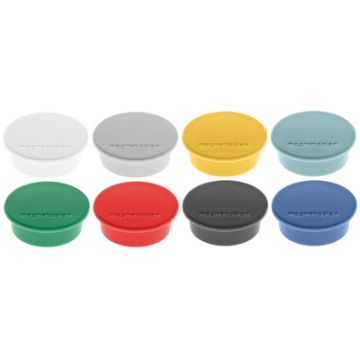 magnetoplan Discofix aimant rond "color", couleurs assorties