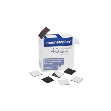 magnetoplan Takkis 30 x 20 mm, autocollant, noir