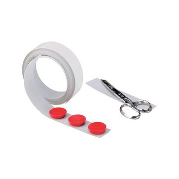 magnetoplan ruban magnétique blanc, autoadhésif, 35 mm x 5 m