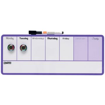 nobo Tableau blanc planning hebdomadaire, (L)360 x (H)140 mm