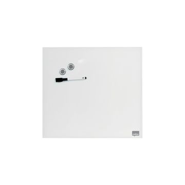 nobo Tableau magnétique en verre, (L)450 x (H)450 mm, blanc
