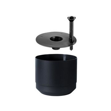 orthex Pot de fleurs PAULINA, diamètre : 140 mm, noir