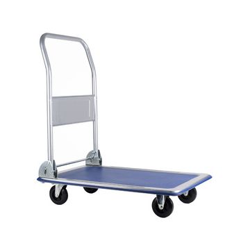 pavo Chariot à plate-forme, capacité: 150 kg, noir/bleu