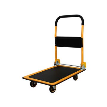 pavo Chariot à plate-forme, capacité: 300 kg, noir/orange