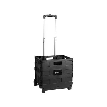 pavo Chariot de transport avec bac rabattable, charge 25 kg