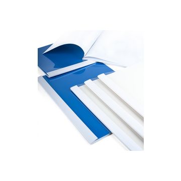 pavo Chemise à reliure thermique, A4, brillant, 6 mm, blanc