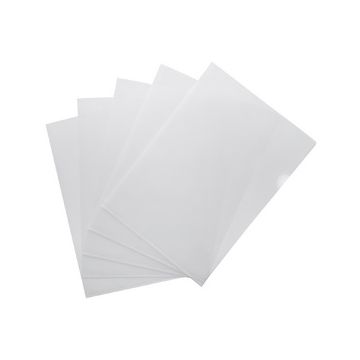 pavo Pochette coin, A4, PP, 0,10 mm, grainé, transparent