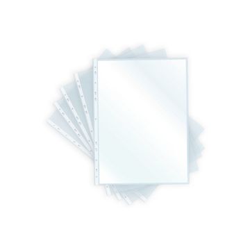 pavo Pochette perforée, A4, PP, 0,06mm, transparent brillant