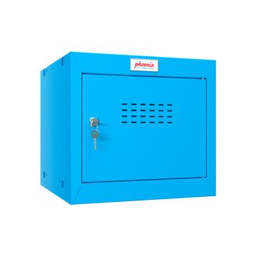 phoenix Casier cubique CL0344, serrure à clé, bleu