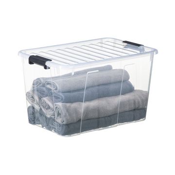 plast team Boîte de rangement HOME BOX, 52 l, transparent
