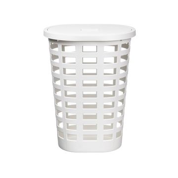 plast team Panier à linge BOSTON, 54 litres, ovale, blanc