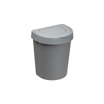 plast team Poubelle SEATTLE, 10 litres, argent