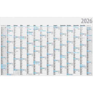rido idé Plakatkalender, 1.210 x 770 mm, gefalzt, 2026
