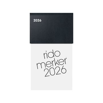 rido idé Tischkalender "Merker Miradur", 2026, schwarz