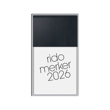 rido idé Tischkalender "Merker Miradur", 2026, schwarz