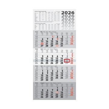 rido idé Wandkalender "4-Monatskalender quattroplan 2", 2026
