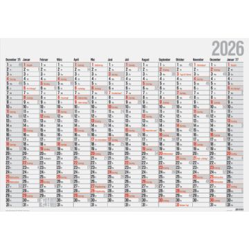 rido idé Wandkalender "Plakatkalender Office I" 2026