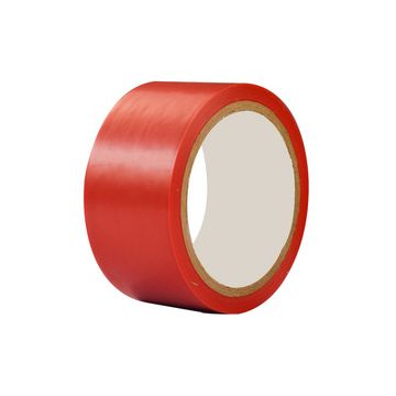 rillprint Bande de marquage au sol, 50 mm x 33 m, rouge