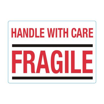 rillprint Étiquette "HANDLE WITH CARE / FRAGILE"