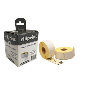 rillstab Rouleau d'étiquettes, 89 x 36 mm, blanc