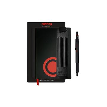 rotring Stylo à bille rétractable 600, noir, set cadeau