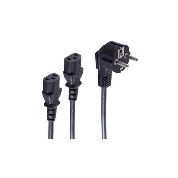 shiverpeaks BASIC-S Câble d'alimentation Y, noir, 1,8 m