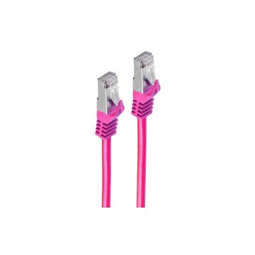 shiverpeaks Câble patch, Cat. 6A, S/FTP, 0,5 m, magenta
