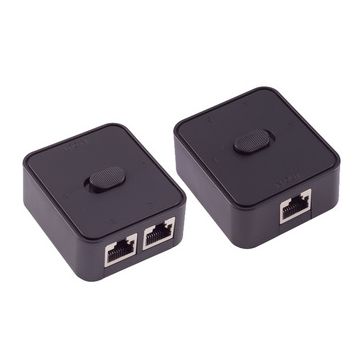 shiverpeaks Commutateur réseau manuel, 3 ports, noir